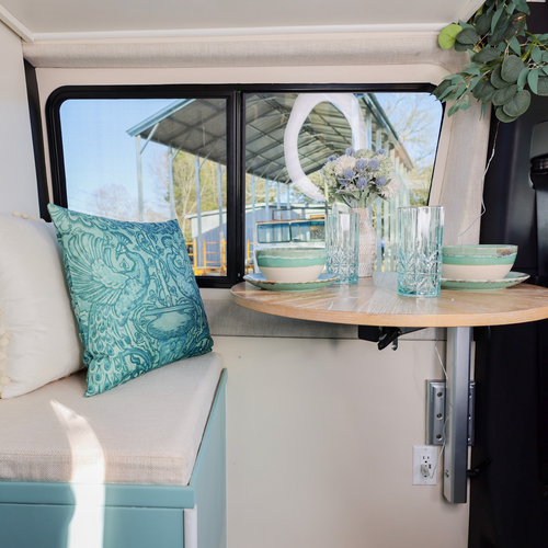 Table and Adjustable Leg For Dining: 2022 Mercedes Van