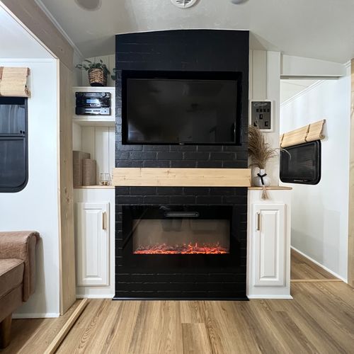 Fireplace Console TV Cabinet Build